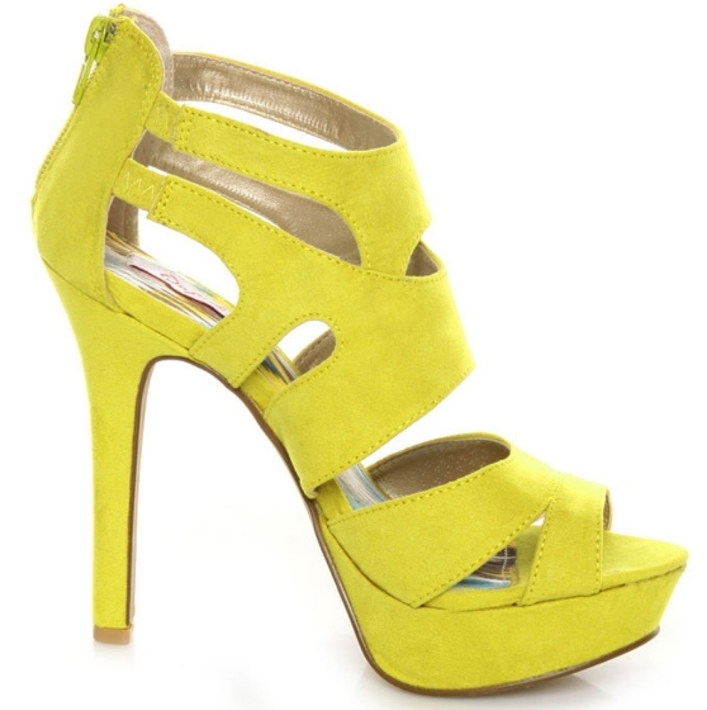 Strappy Peep Toe Bootie Pumps